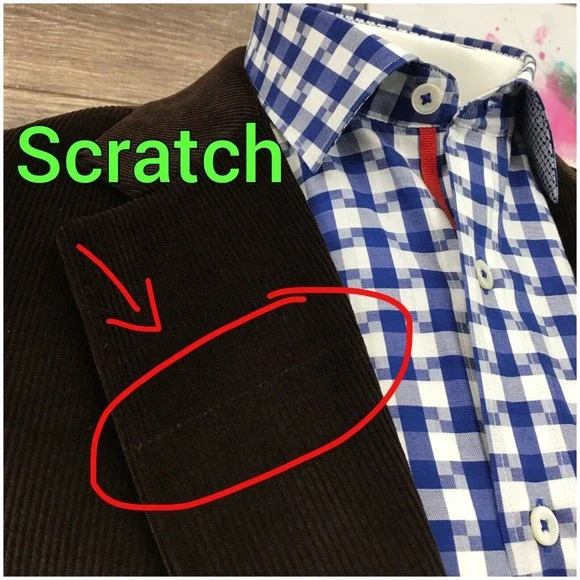 CLUB‎ ROOM Mens Corduroy Blazer Sport Coat Casual Jacket Size 44S Classic Suit